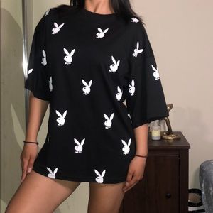 PlayBoy over sized tee 🐰